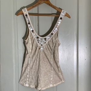 Free People Embellished Tank
